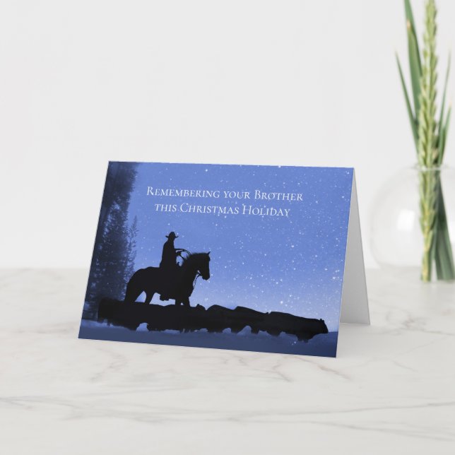 Remembrance of Brother on the Christmas Holiday Card (Front)