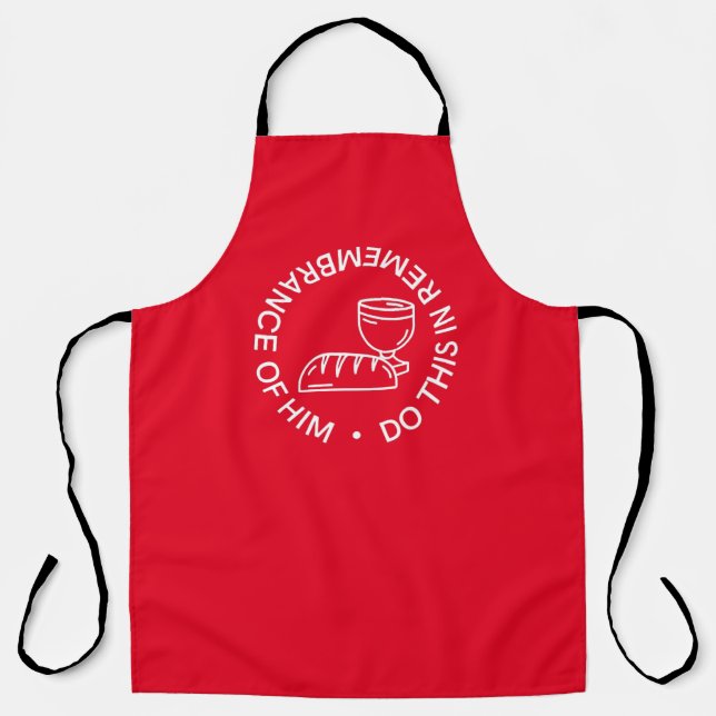 Remembrance of Him Communion Apron (Front)