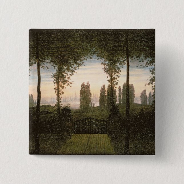 Remembrance of Johann Bremen 15 Cm Square Badge (Front)