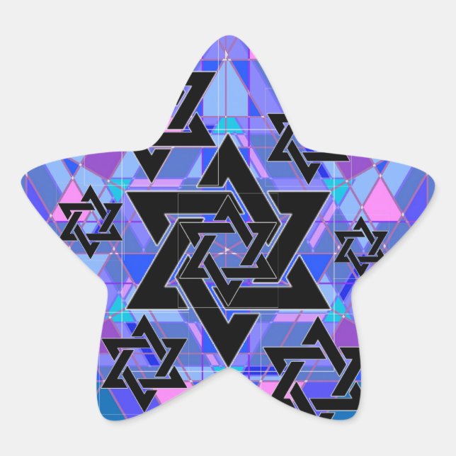 Remembrance of the Holocaust. Star Sticker (Front)
