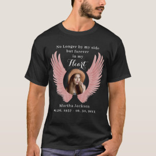 Remembrance Photo & Angel Wings Memorial T-Shirt