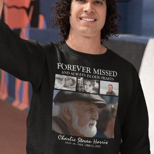 Remembrance Photo Collage Forever in Our Hearts Sweatshirt
