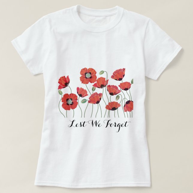 Remembrance Poppy T-Shirt (Design Front)