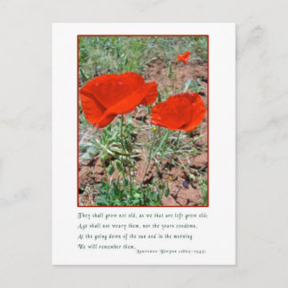 Remembrance Postcard