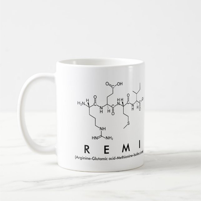 Remi peptide name mug (Left)
