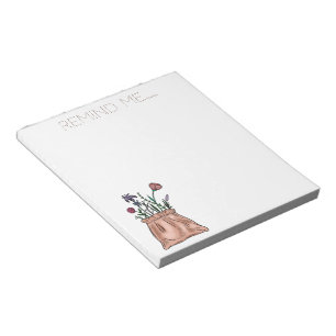 Remind Me Floral Bouquet in Sack Notepad