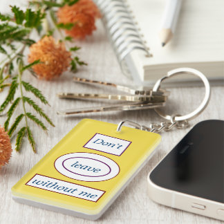 "Reminder" Double Sided Acrylic Key Chain
