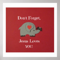 Reminder for children that Jesus loves them!