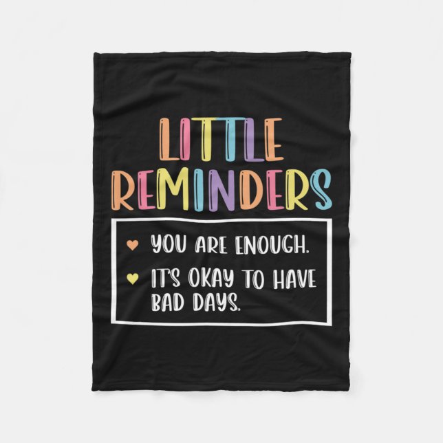 Reminder Mental Health Counsellor 1  Fleece Blanket (Front)