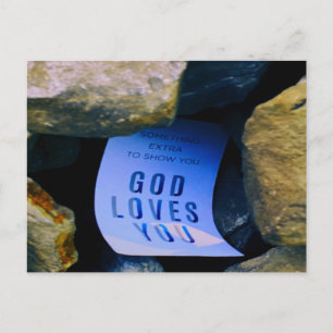 Reminder of God's Love For You. Christian Faith Postcard