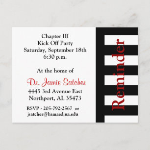 Reminder Post card3 Postcard