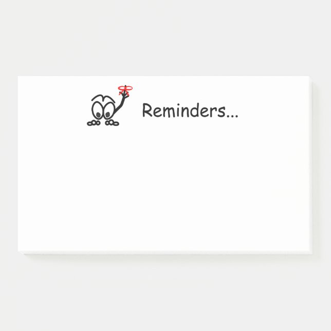 Reminders Don't Forget Post-it Notes (Front)