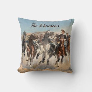 Remington Cowboy Southwestern Western Pillow