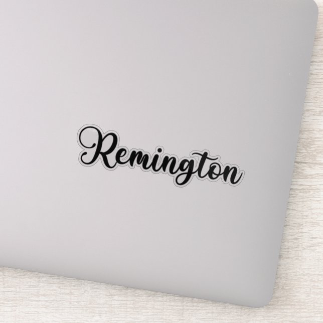 Remington Name - Handwritten Calligraphy (Detail)
