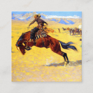 Remington Old West Horse and Cowboy Enclosure Card