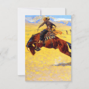 Remington Old West Horse and Cowboy Invitation