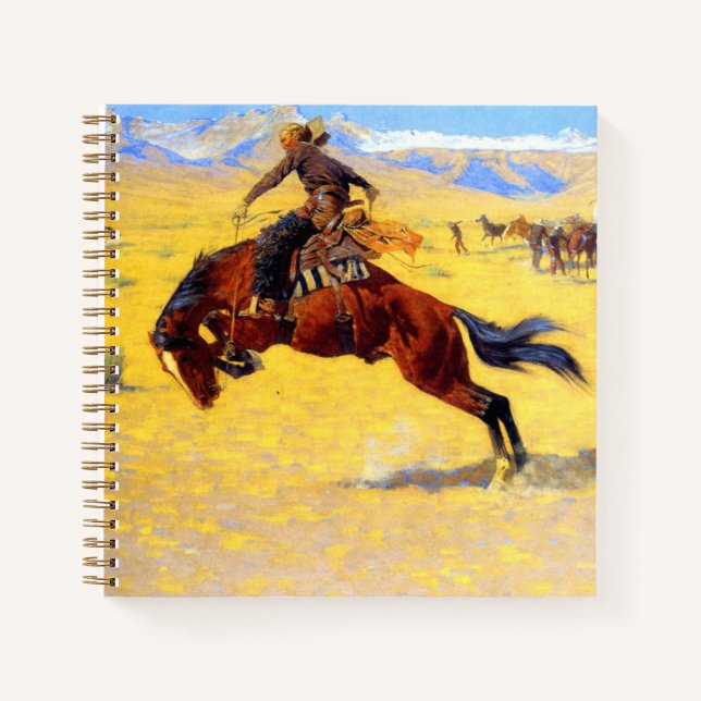 Remington Old West Horse and Cowboy Notebook (Front)