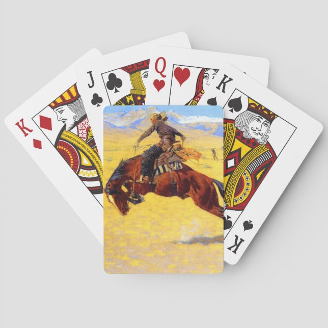 Remington Old West Horse and Cowboy Playing Cards (Back)