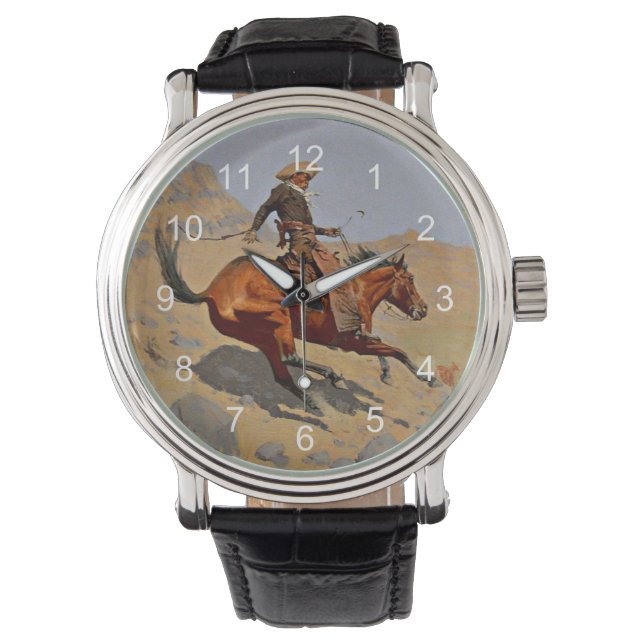 Remington: The Cowboy, American cowboy art Watch (Front)