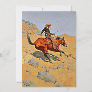 Remington - The Cowboy, famous painting Holiday Card