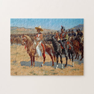 Remington The Mexican Major Painting Jigsaw Puzzle