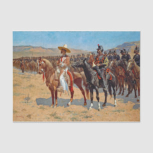 Remington The Mexican Major Painting Tissue Paper