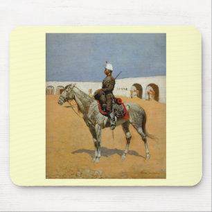 Remington's Cavalryman of the Line, Mexico (1889) Mouse Mat
