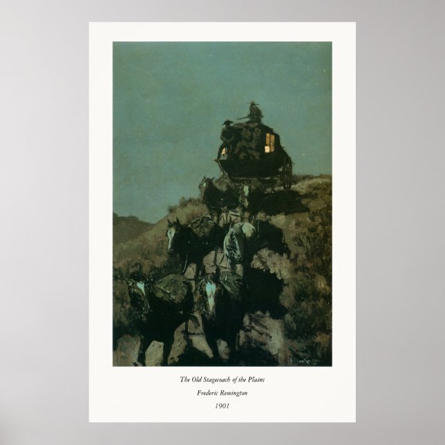 Remington's Old Stagecoach of the Plains (1901) Poster (Front)