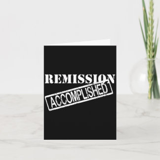 Remission Accomplished Survivor Card