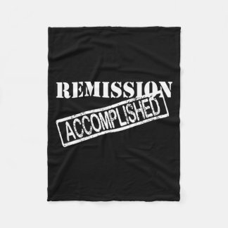 Remission Accomplished Survivor Fleece Blanket
