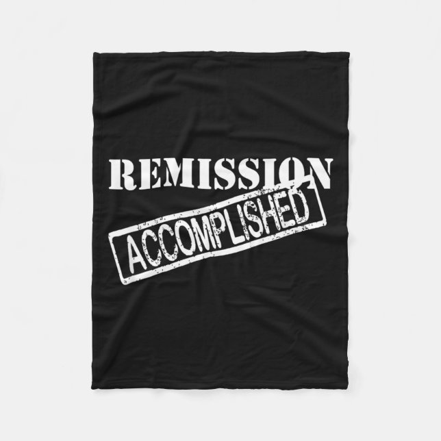 Remission Accomplished Survivor Fleece Blanket (Front)