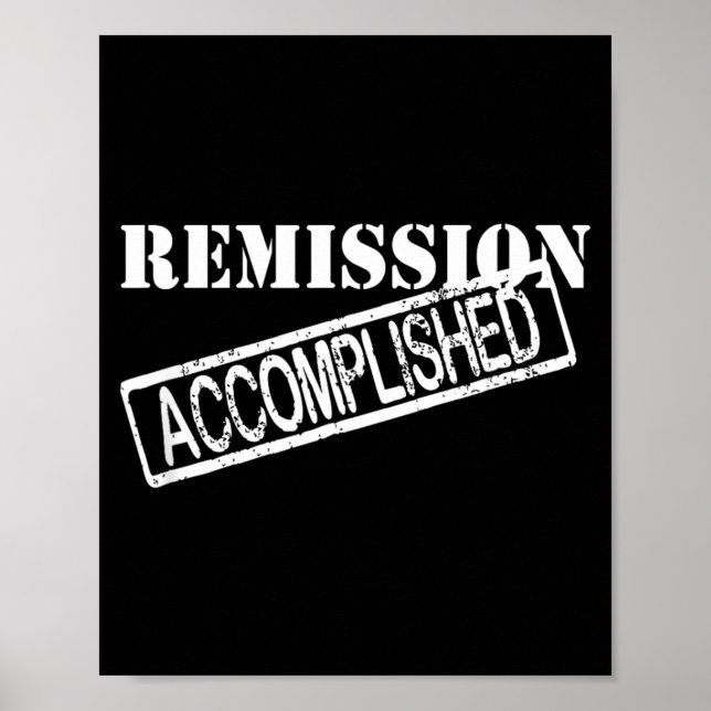 Remission Accomplished Survivor Poster (Front)
