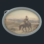 Remnants of an Army (by Elizabeth Thompson) Belt Buckle<br><div class="desc">This design features a painting by the British artist Elizabeth Thompson, later known as Lady Butler, who specialised in painting scenes from British military campaigns and battles, including the Crimean War and the Napoleonic Wars. It depicts William Brydon, assistant surgeon in the Bengal Army, arriving at the gates of Jalalabad...</div>