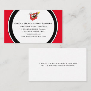 Remodeling Handman Business Cards