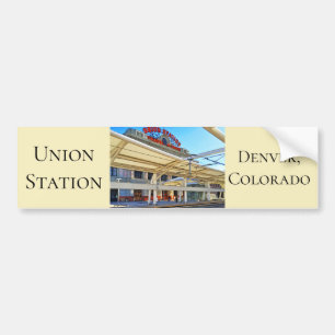Remolded Westside of Union Station, Denver, CO Bumper Sticker