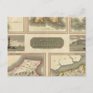 Remote British islands Postcard