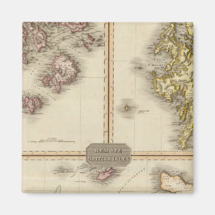 Remote British Isles Jersey and Guernsey Magnet