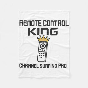 Remote Control King (channel Surfing Pro) Graphic Fleece Blanket