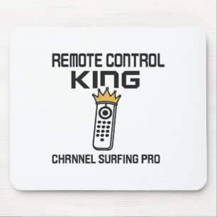Remote Control King (channel Surfing Pro) Graphic Mouse Mat