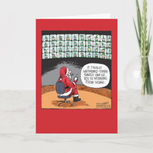 Remote Elves Christmas Humour Paper Card
