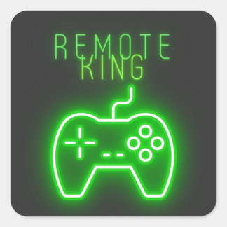 Remote King for the game console   Square Sticker