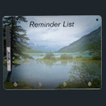 Remote Lake Rocky Mountains Reminder List Dry Erase Board With Key Ring Holder<br><div class="desc">Beautiful photo of remote lake in the Canadian Rocky Mountains. Great looking grocery list,  reminder list or to do list.</div>