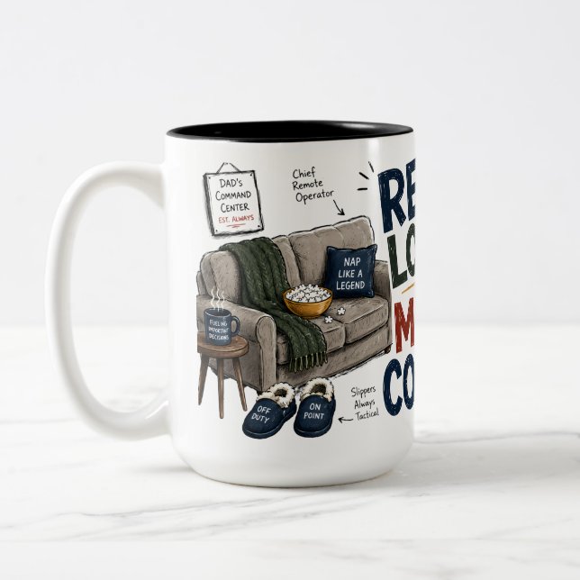 Remote Located Mission Complete Dad Mug (Left)