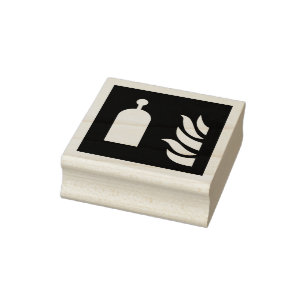Remote Release Station Safety Sign Rubber Stamp