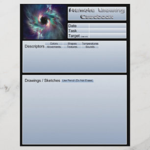 Remote Viewing Casebook Sheets Flyer