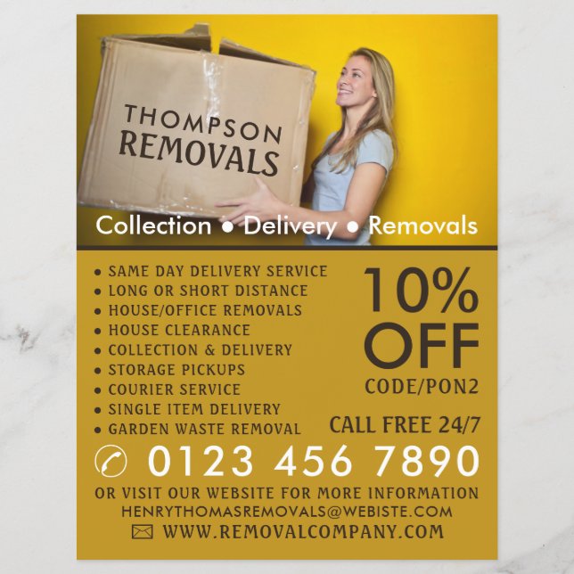 Removal Box, Removal Company Advertising Flyer (Front)