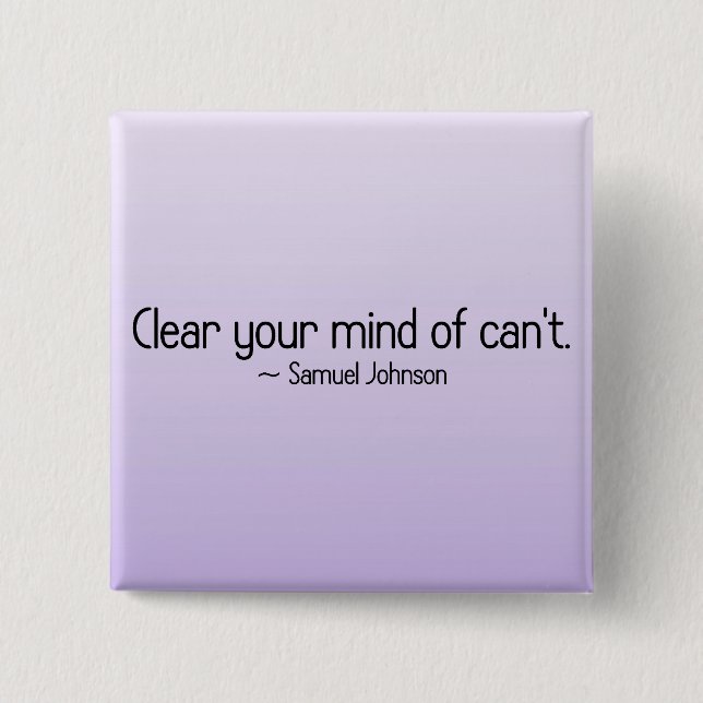 Remove doubt from your mind 15 cm square badge (Front)