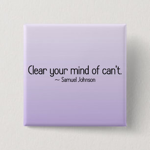 Remove doubt from your mind 15 cm square badge