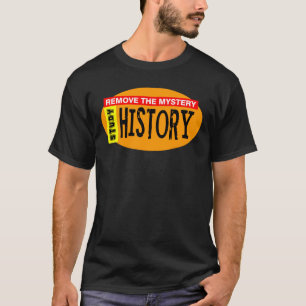 Remove Mystery History Orange Oval T-Shirt
