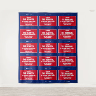Remove President Trump Selfie Background Backdrop Tapestry